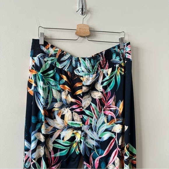 JOSEPH RIBKOFF-Floral Wide Leg Vacation Pants - Picture 6 of 9